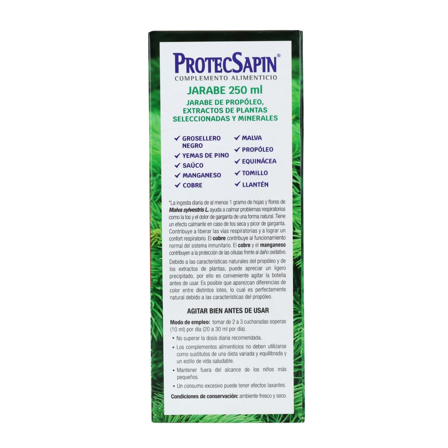 EMBALAGEM Protecsapin Natysal Xarope 250 ml