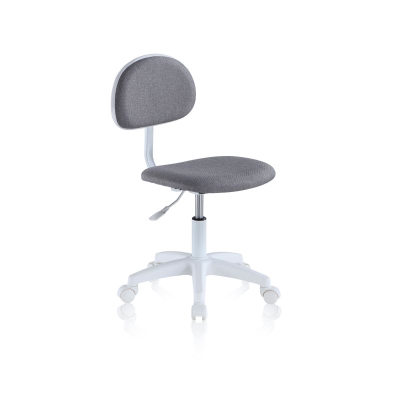 Silla De Estudio Juvenil Lucky Pvc, Gris, 40 X 80 X 50_0