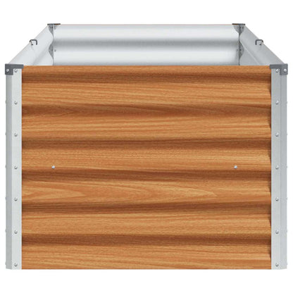 Arriate Elevado Marrón Claro 195 X 50 X 36 Cm Acero Galvanizado_5