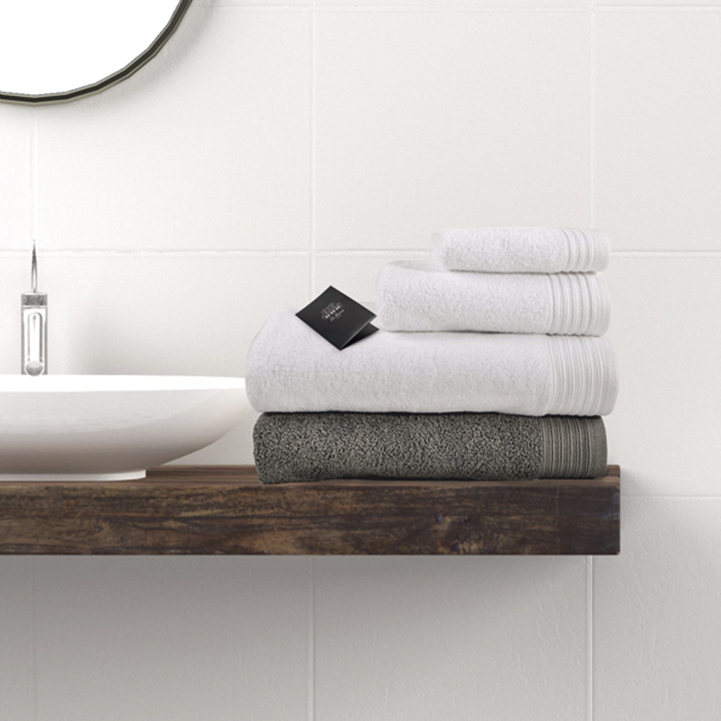 Toalla 50x90 Cm 100% Algodón Color Blanco - La Maison_3
