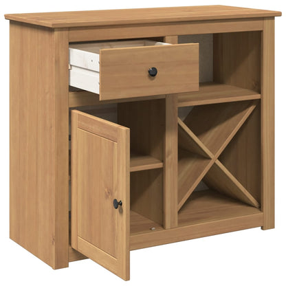 Aparador Con Cajón Panama Madera Maciza Pino 93x40x80 Cm / Vetonek_4