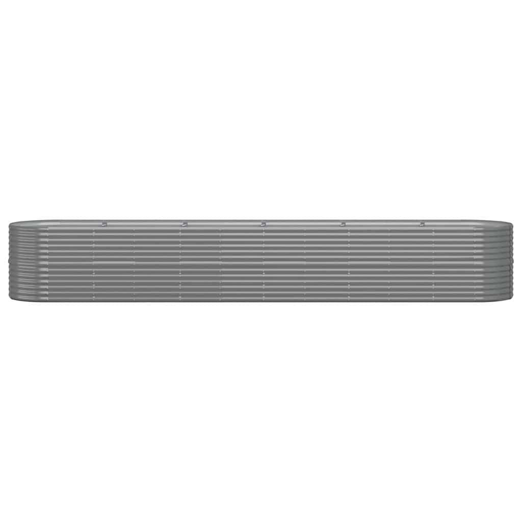 Jardinera Arriate Acero Galvanizado Gris 440x80x68 Cm_2
