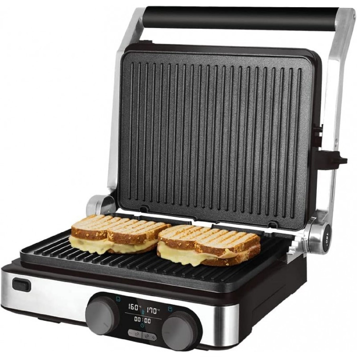 Parrilla Eléctrica Rock’ngrill Dual. 2000w, Control De Temperatura En Cada Plancha, Placa Extraíbles, Revestimiento Antiadherente, Aptas Para Lavava_0