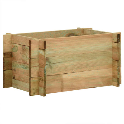 Cama Elevada De Verduras Para Jardín Verde 80 X 80 X 32 Cm_1