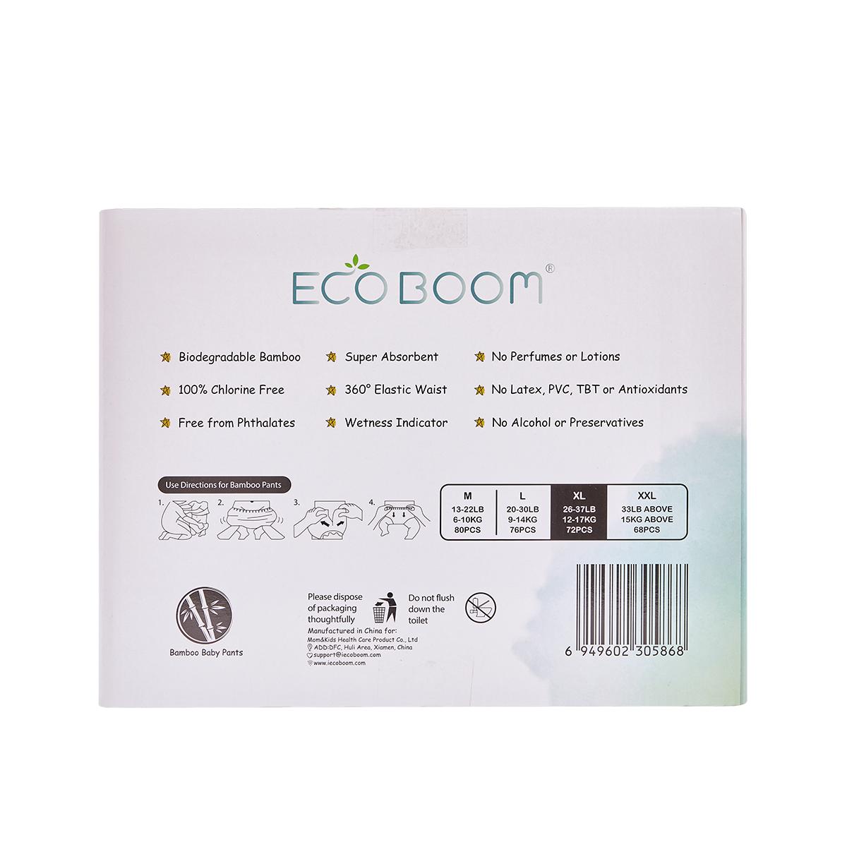 Calças de bambu Ecoboom XL 72 unidades