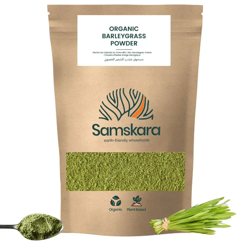 Hierba De Cebada En Polvo Bio - 250g | Superalimento Ecológico Vegano Para Batidos, Smoothies Y Zumos_0