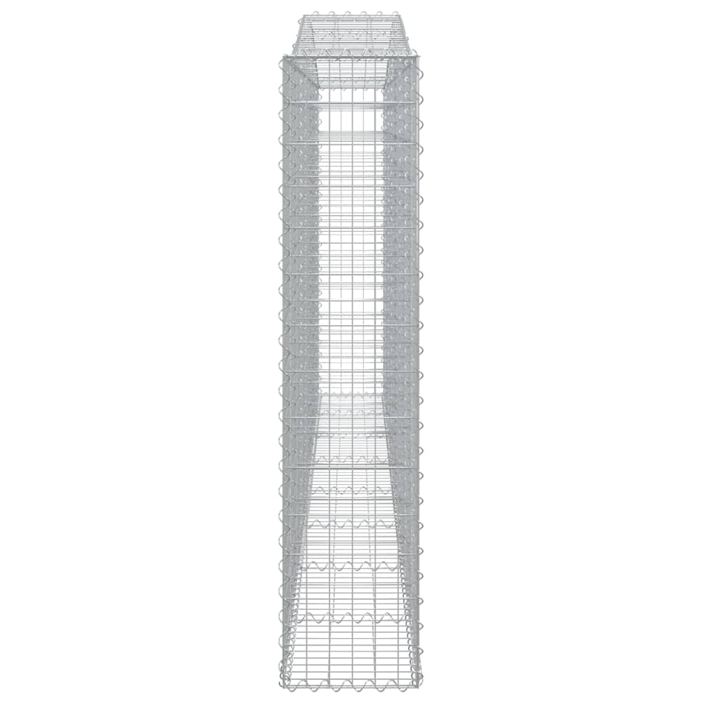 Cestas Gaviones 4 Uds Forma De Arco Hierro 400x30x140/160 Cm_4