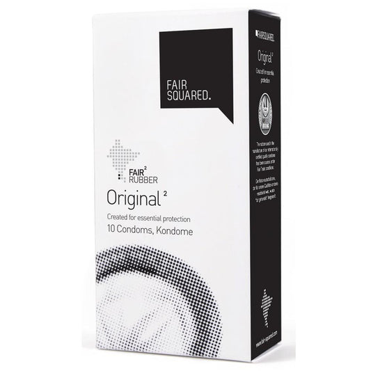 Preservativos Fair Squared Fair Original, 10 unidades.