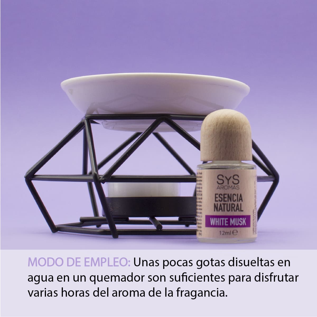 Esencia Natural White Musk 12 ml SYS Aromas | Aroma Almizcle Blanco | Difusores y Aromaterapia_1