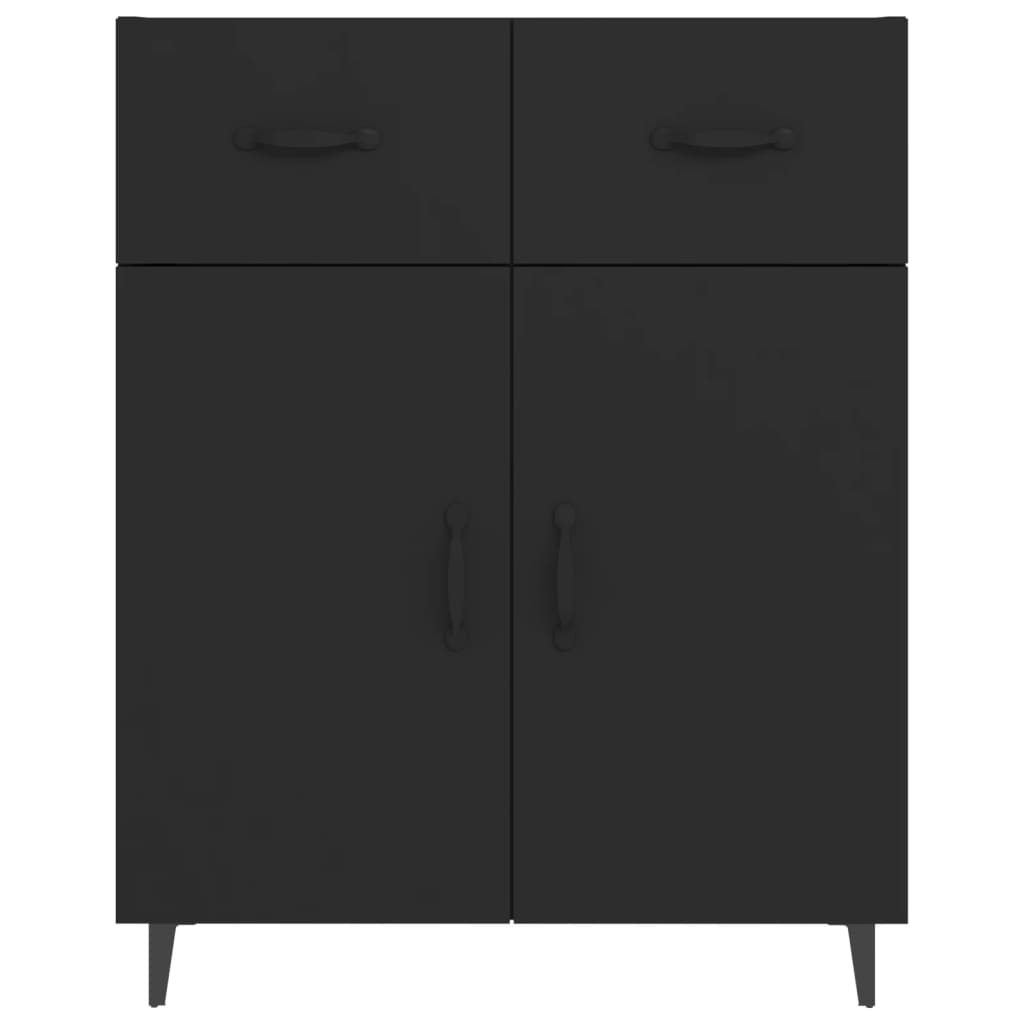 Aparador De Madera De Ingeniería Negro 69,5x34x90 Cm / Vetonek_1