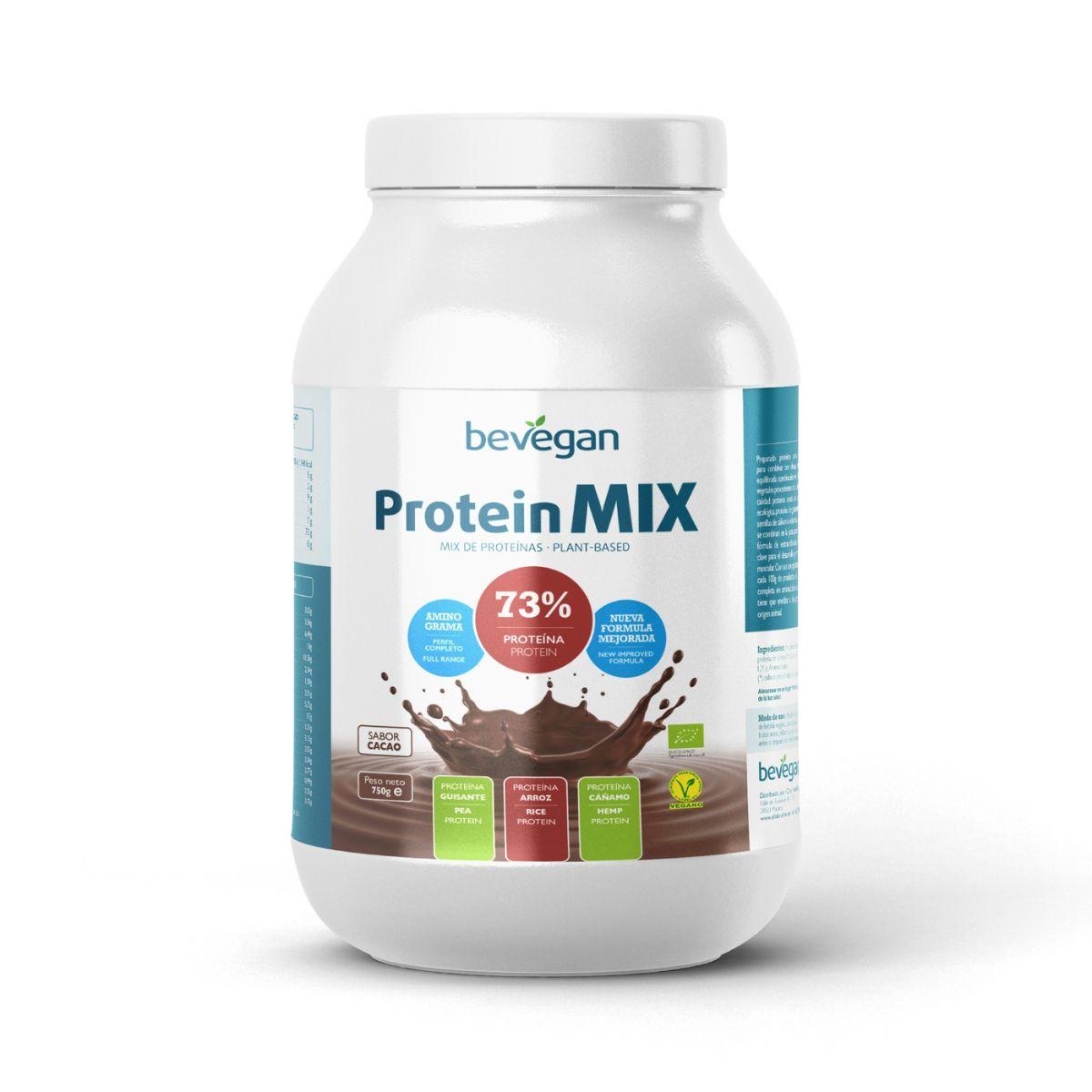 Mistura de proteína vegetal de cacau BeVegan, 750 g