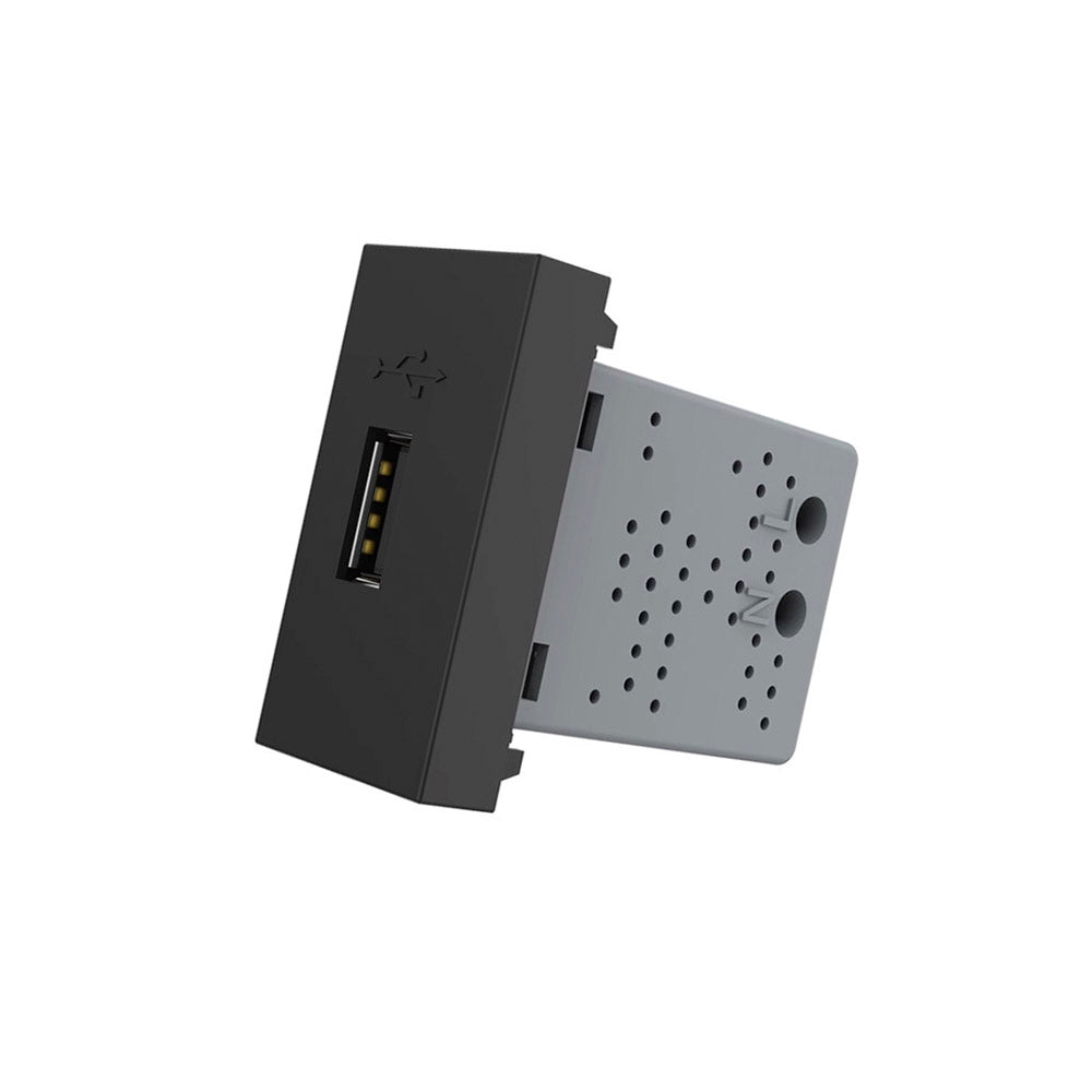 Conector Usb Negro Para Mecanismo De Empotrar_1