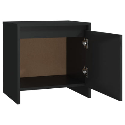 Mesita De Noche Madera De Ingeniería Negro 45x34x44,5 Cm_4