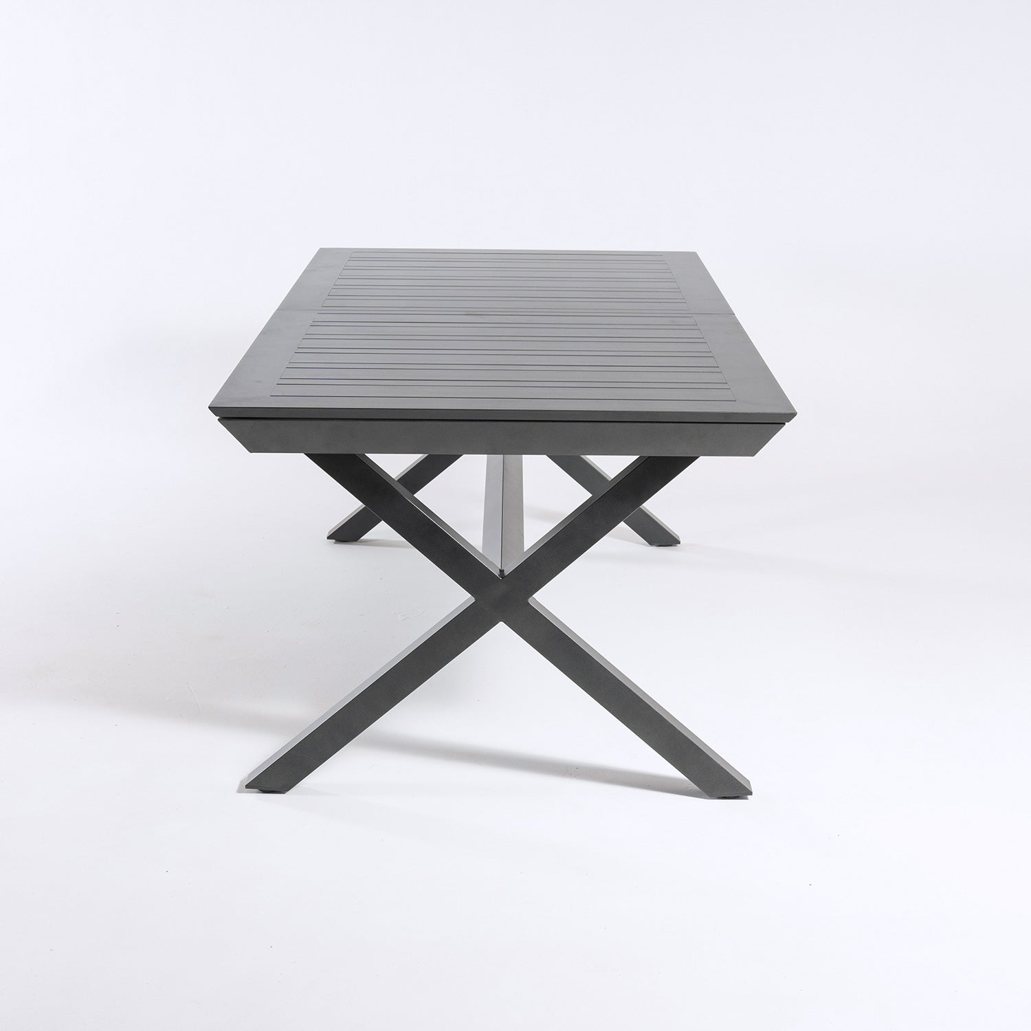 Mesa Para Exterior Extensible De 215 Cm A 295 Cm, Aluminio Color Antracita, Tamaño: 215/295x98x78 Cm_3