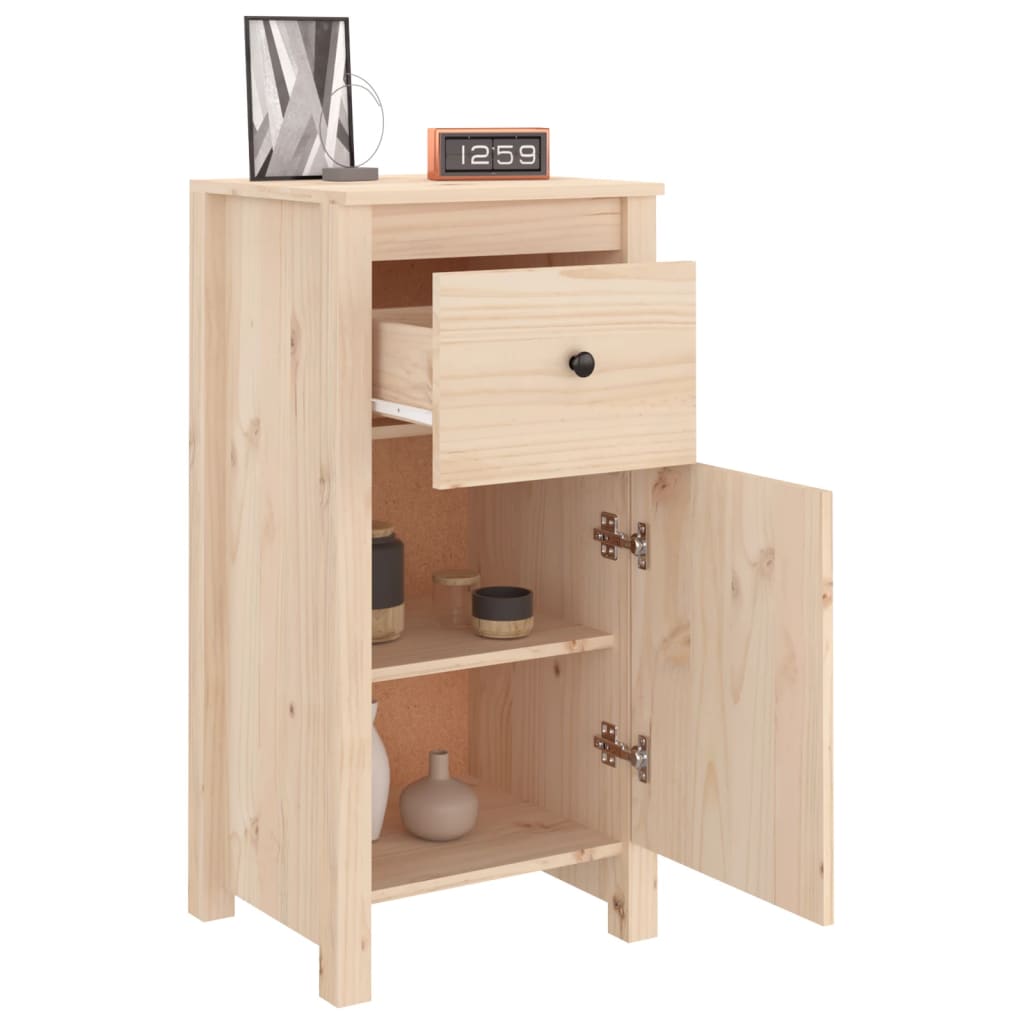 Aparador De Madera Maciza De Pino 40x35x80 Cm / Vetonek_5