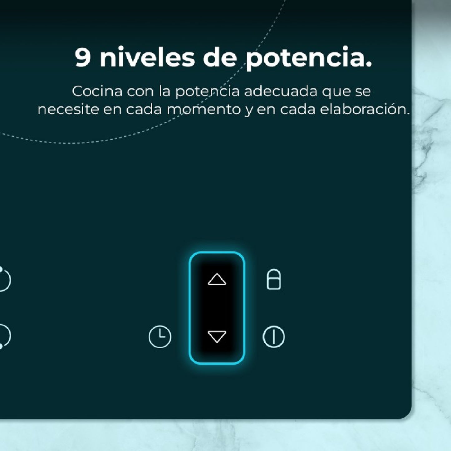 Placa De Vitrocerámica 2 Fuegos Bolero Squad V 2100. Potencia Máxima 3000 W, 9 Niveles De Potencia, Touch Control, Detector De Sartenes, Diámetro 16_3