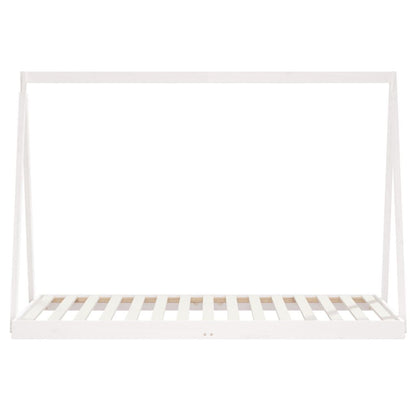 Vidaxl Estructura De Cama Para Niños Madera De Pino Blanco 90x190 Cm_3