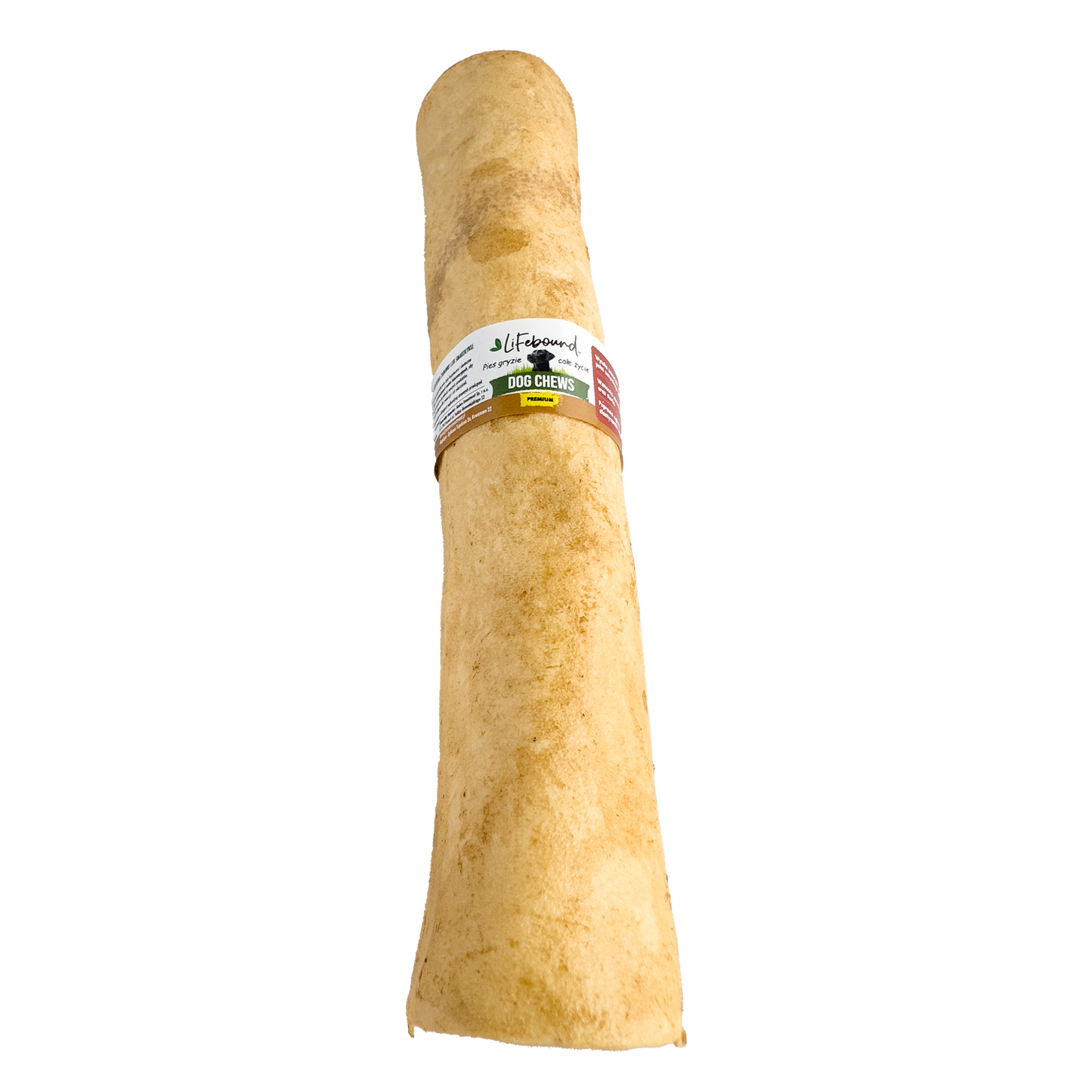 Lifebound - Hueso Masticable Natural Para Perros De Piel De Ternera Con Sabor A Mantequilla De Maní - 10 uds - XXL_0