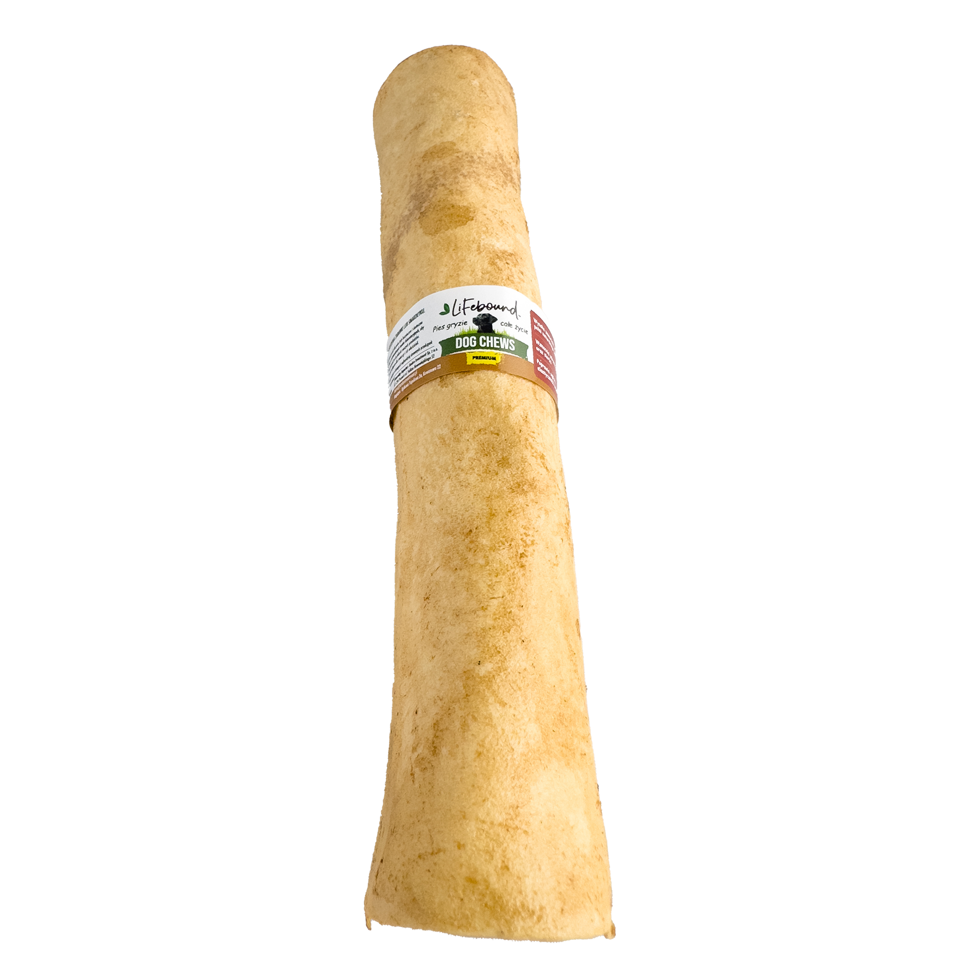 Lifebound - Hueso Masticable Natural Para Perros De Piel De Ternera Con Sabor A Mantequilla De Maní - 10 uds - XXL_0