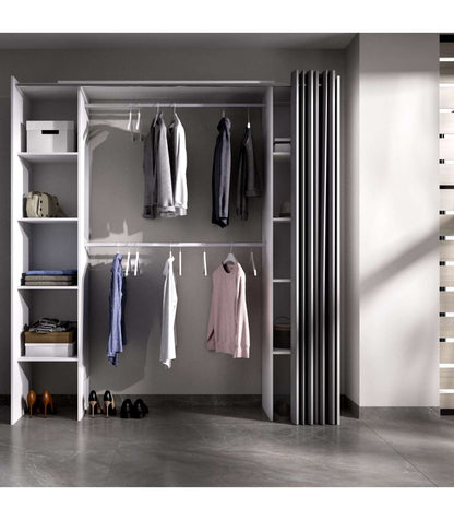 Vestidor Siles Para Dormitorio Con Cortina Y Baldas En Blanco 205-203 Cm(alto)180 Cm(ancho_5