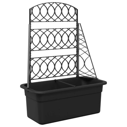 Enrejado Para Macetas Gris Antracita 58 X 29 X 78 Cm Pp_0