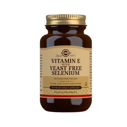 Vitamina E com Selénio, 50 cápsulas vegetais