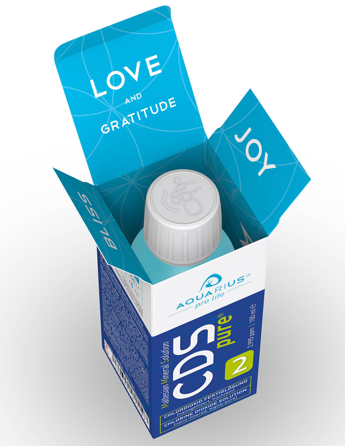 AQUARIUS pro life - CDSpure | 100 ml Solución de dióxido de cloro_1