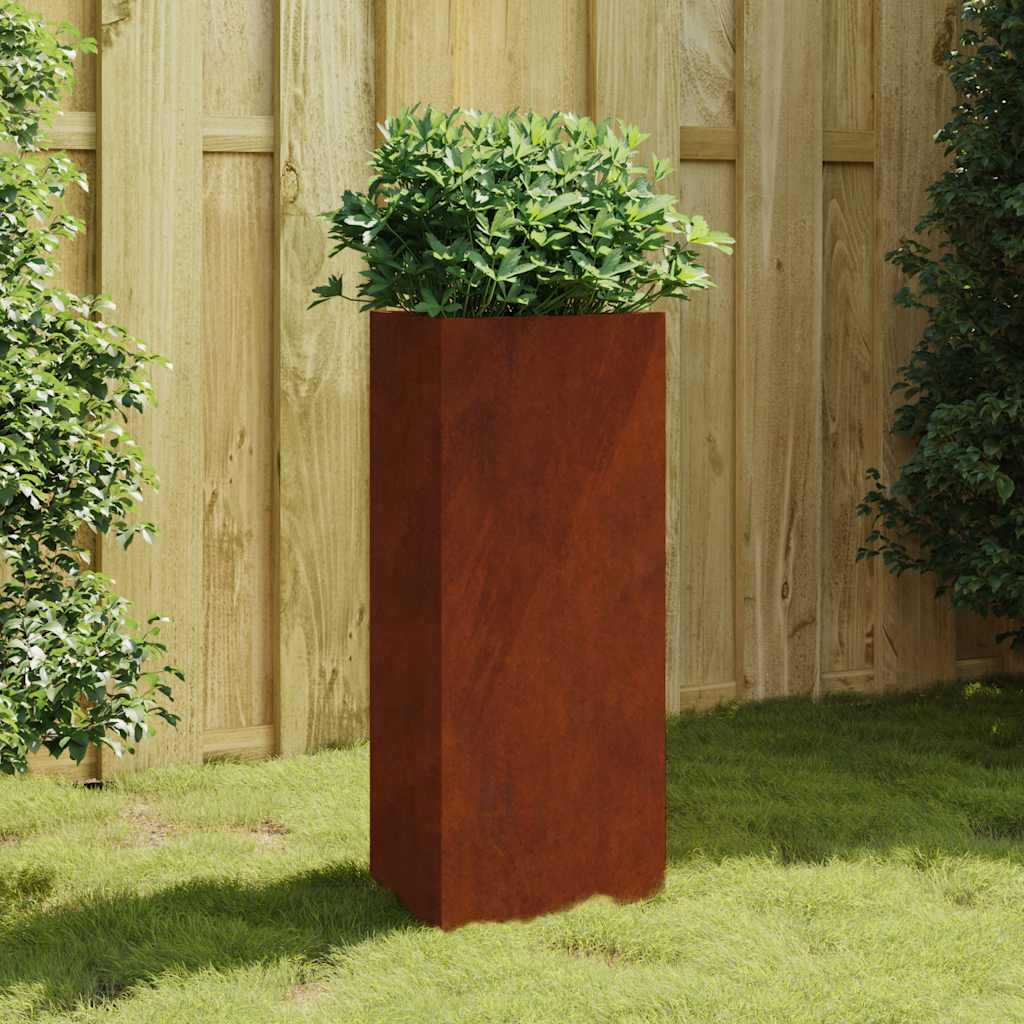 Jardinera De Acero Corten 40x34,5x75 Cm_1