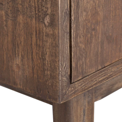Mesita De Noche De Madera Maciza De Teca 40x30x53 Cm_3