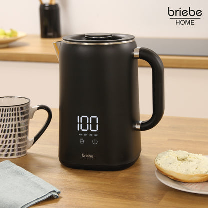 Briebe I-black Hervidor Agua Eléctrico 1,7lregulador De Temperatura Digital 45°c A 100°c, Libre De Bpa, Kt1175blk_1