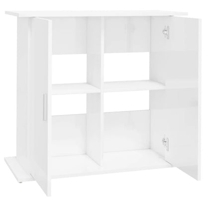 Vidaxl Soporte De Acuario Madera Ingeniería Blanco Brillo 81x36x73 Cm_5
