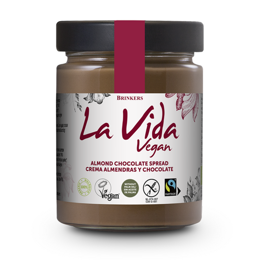 Creme de Amêndoa Vegan com Chocolate La Vida Vegan, 270 g
