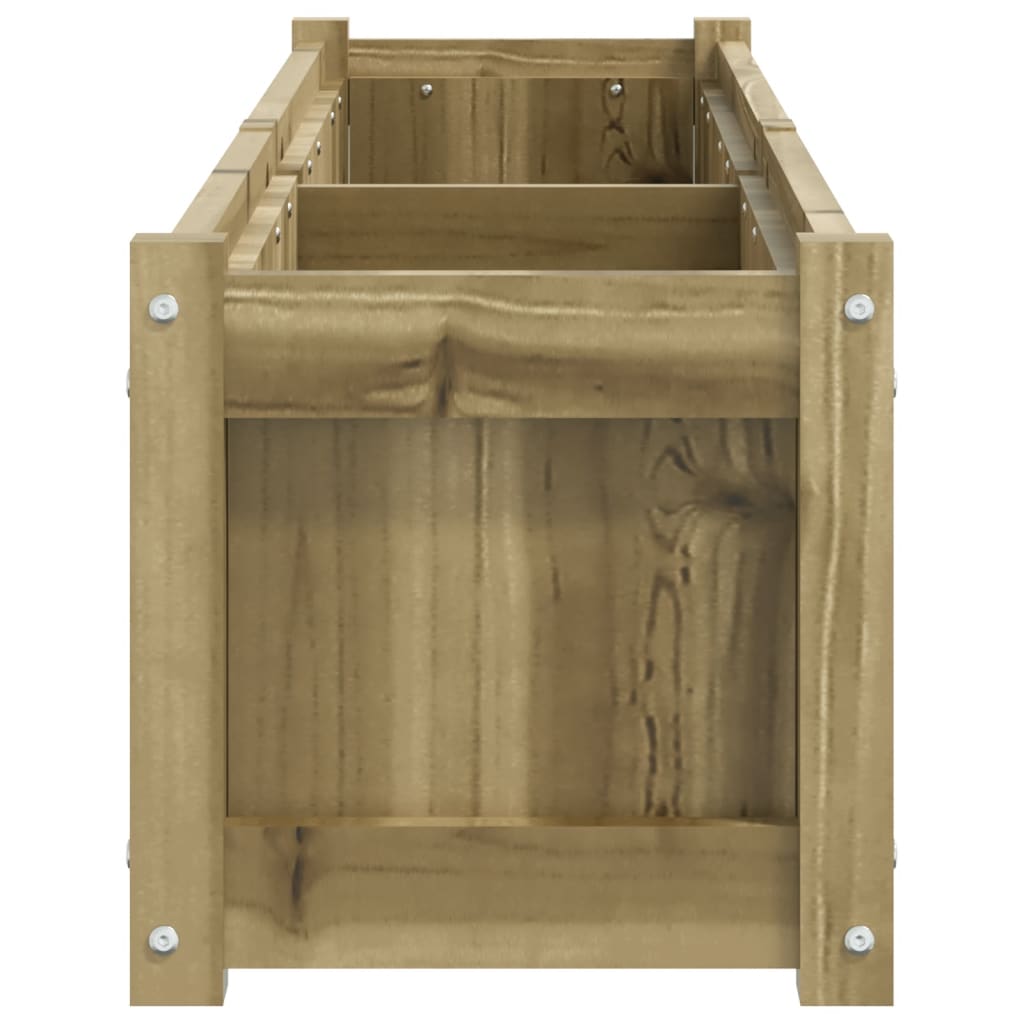 Jardinera De Madera De Pino Impregnada 150x31x31 Cm_5