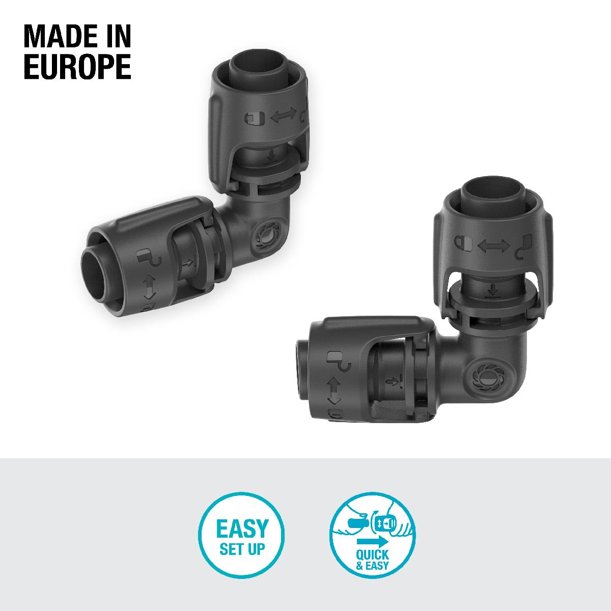Cotovelo 13 mm (1/2") Microdripsystem Gardena