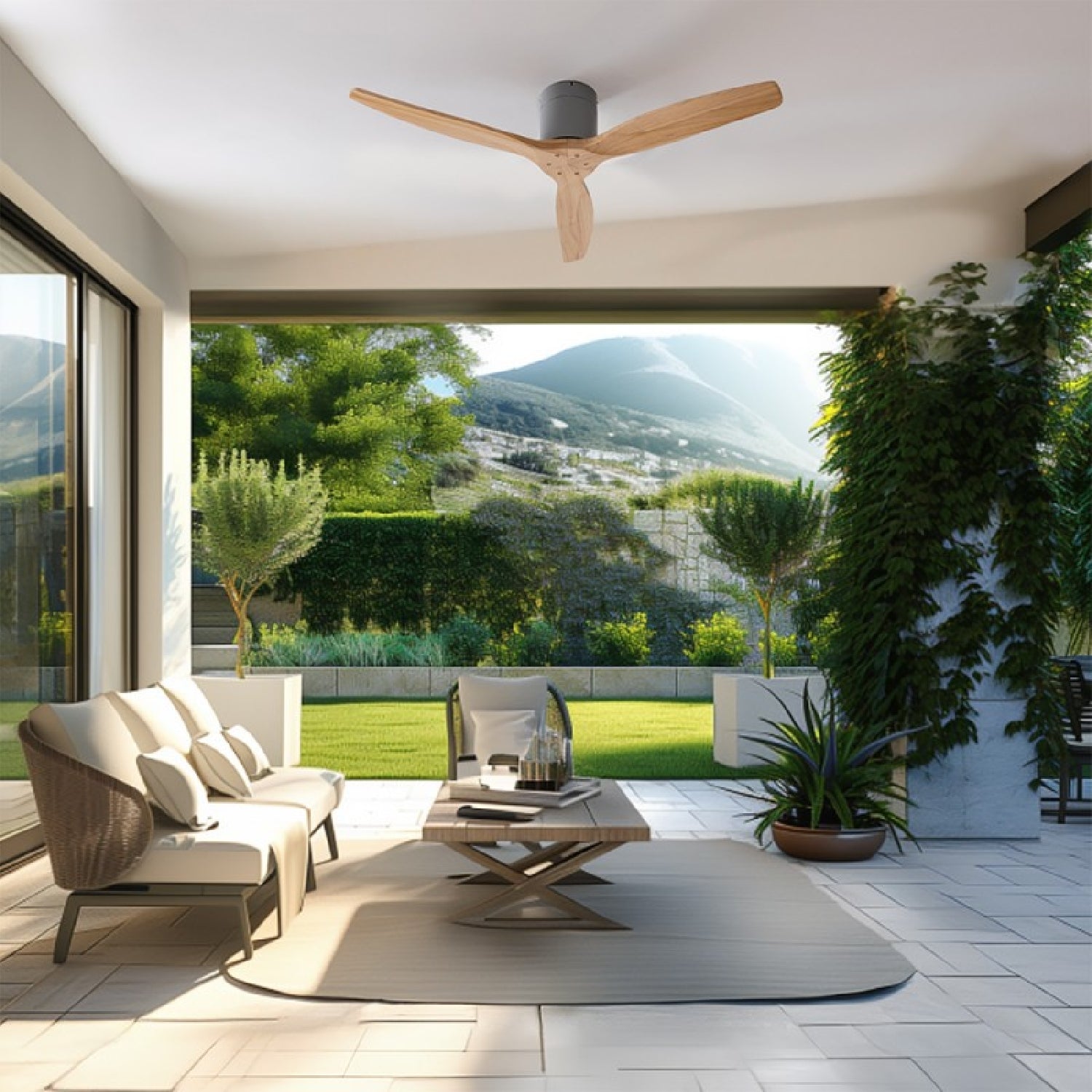 Cecotec Ventilador De Techo Sin Luz Energysilence Aero 5500 Aqua Ironwhitewood Connected_3