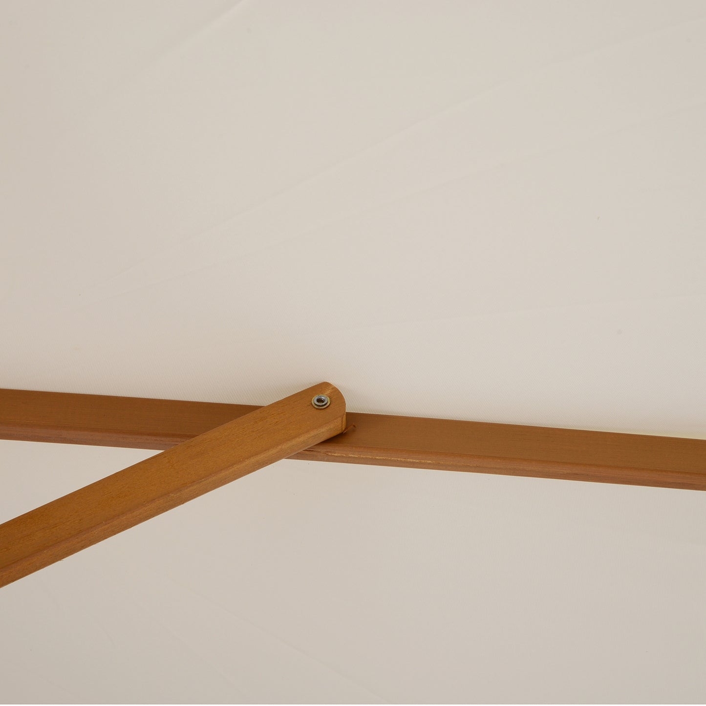 Outsunny Sombrilla De Jardín Ø250x230 Cm Con Poste Desmontable Crema_3