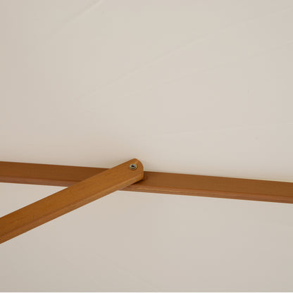 Outsunny Sombrilla De Jardín Ø250x230 Cm Con Poste Desmontable Crema_3