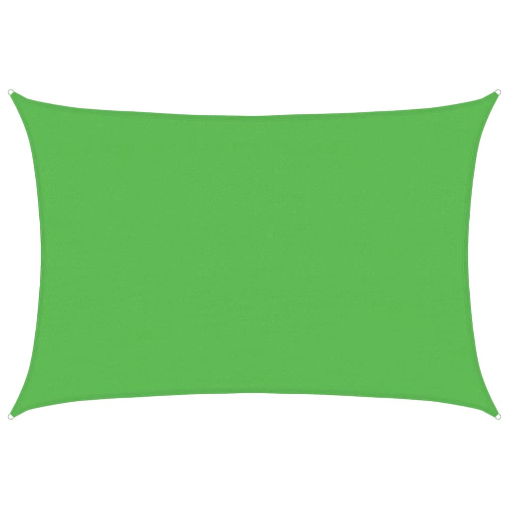 Vidaxl Toldo De Vela Hdpe Verde Claro 160 G/m² 4x5 M_0