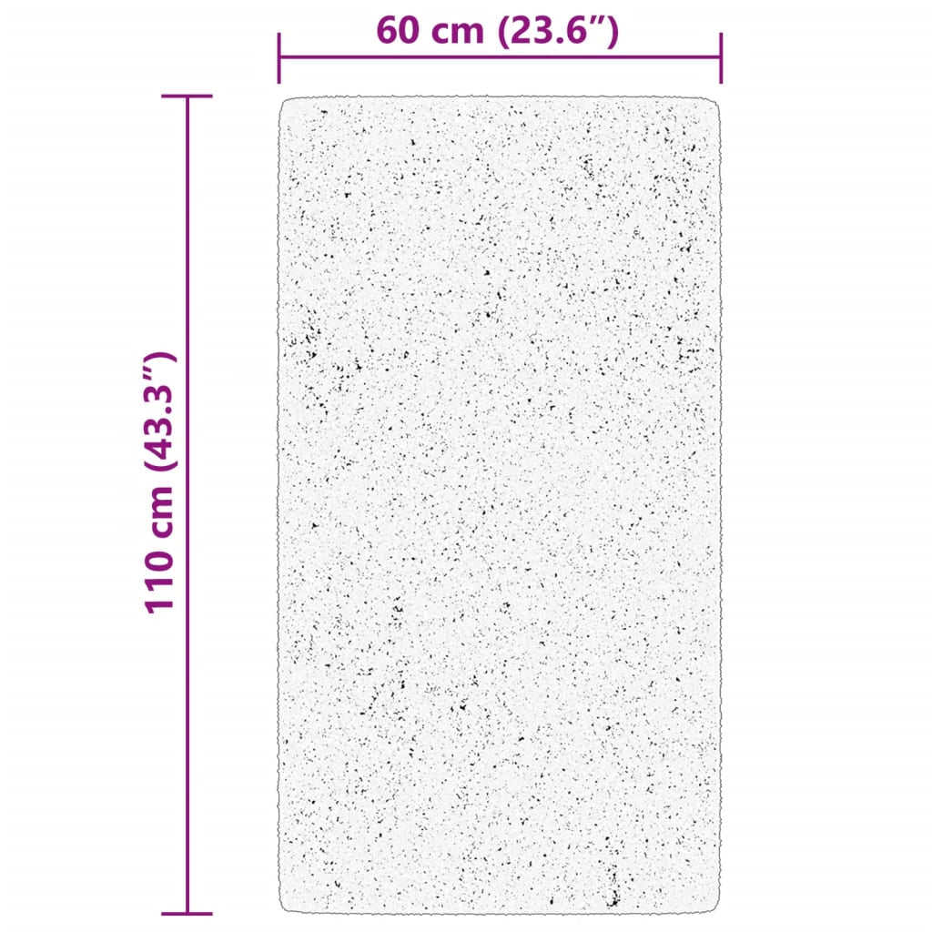 Vidaxl Alfombra De Pelo Corto Suave Lavable Huarte Azul 60x110 Cm_2