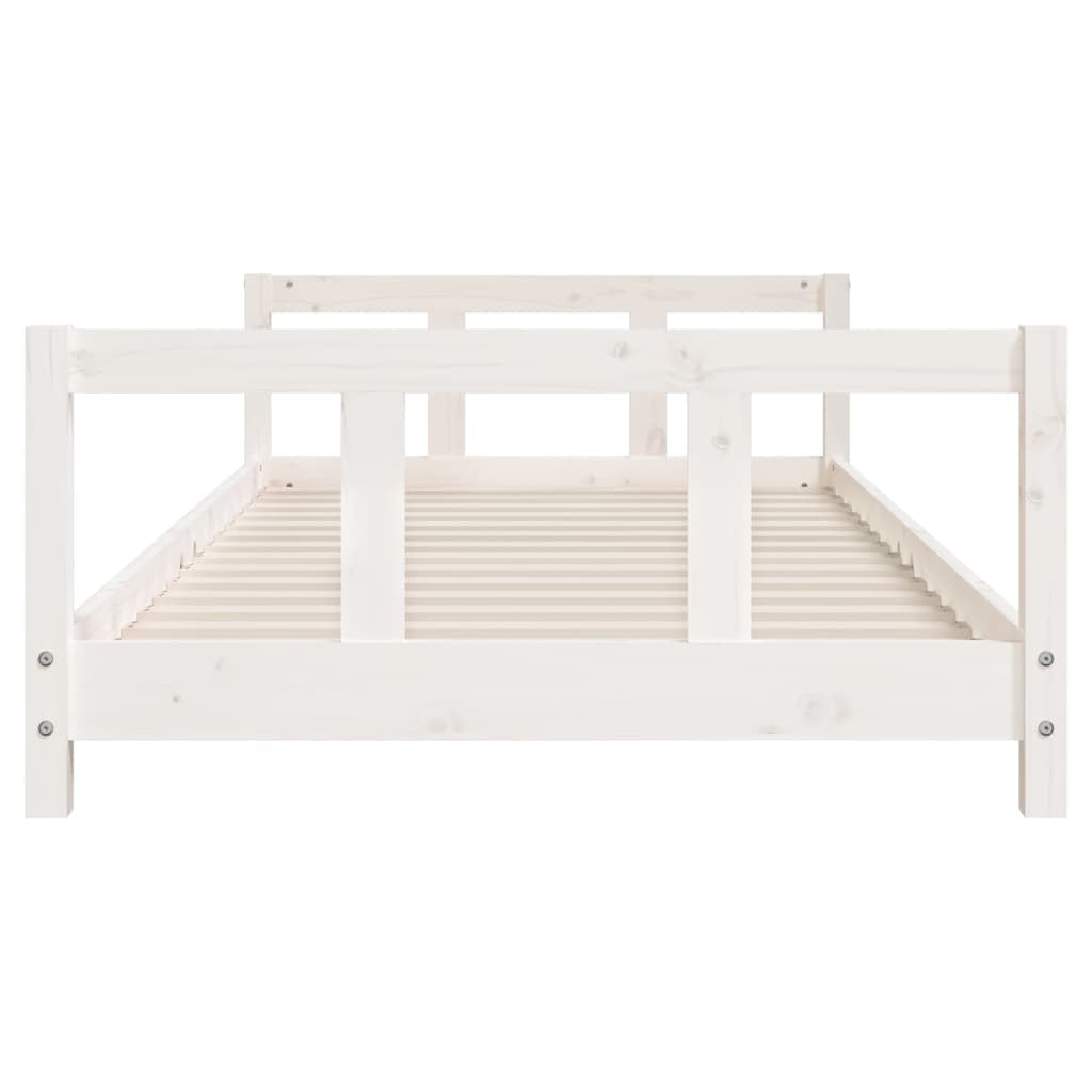 Vidaxl Estructura De Cama Para Niños Madera De Pino Blanco 90x190 Cm_3