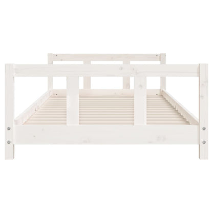 Vidaxl Estructura De Cama Para Niños Madera De Pino Blanco 90x190 Cm_3
