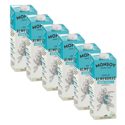 Pack de 6 Bebidas de Amêndoa Biológica Monsoy 1 L