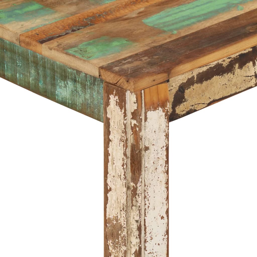 Mesa De Centro De Madera Maciza Reciclada 80x80x40 Cm_2