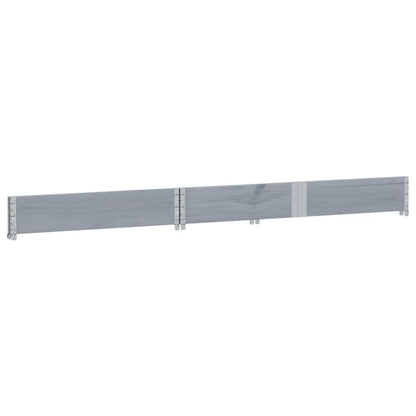 Jardinera De Madera Maciza De Pino Gris 150x100 Cm_3