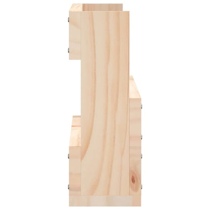 Estantes Para Zapatos De Pared 2 Uds Madera De Pino 59x9x23 Cm / Vetonek_2
