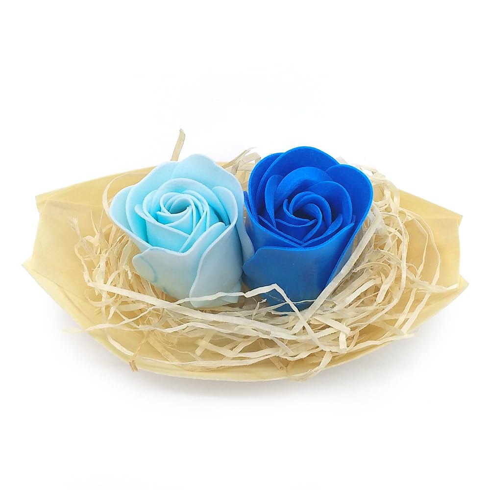 50 Barcas Con Flores Para Regalo Invitados (azul) - Rosas De Jabón Para Baño Aromático. Detalle Original Para Eventos_3