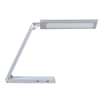 Lámpara De Estudio Silver Triangle Con Cargador Inalámbrico Ti, Blanco Dual, Regulable_4
