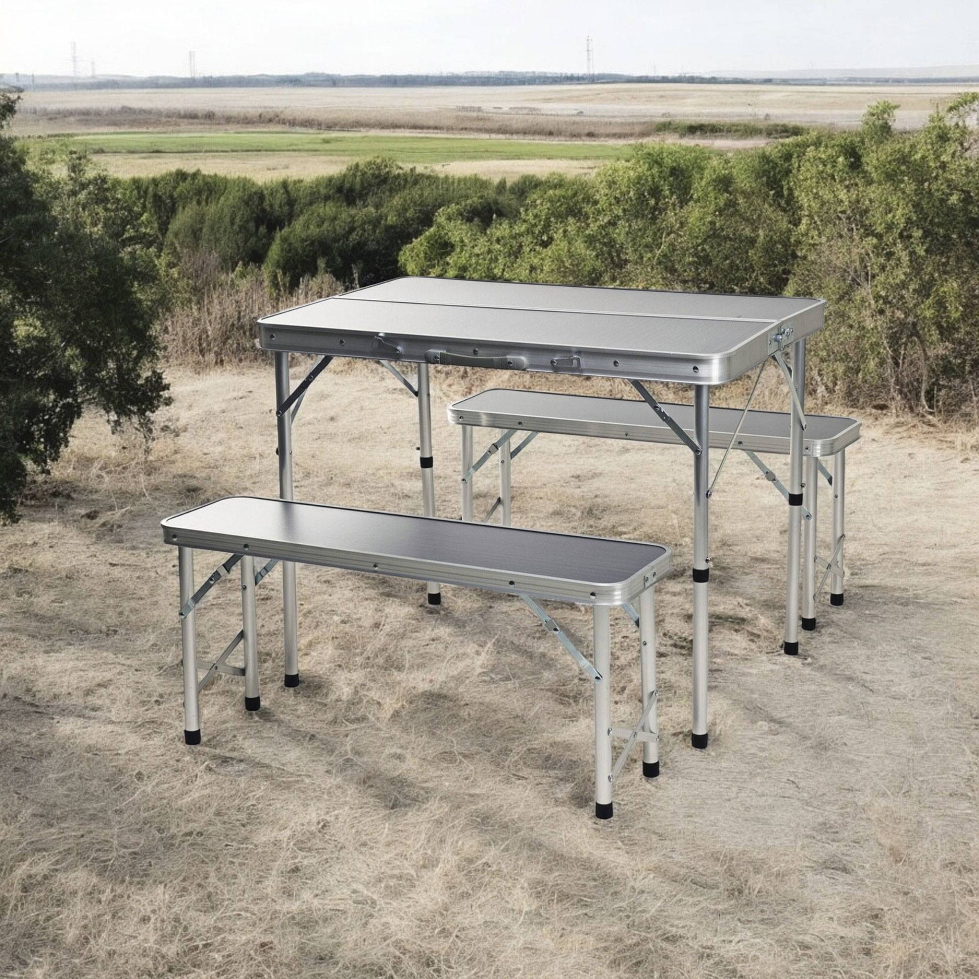 Well Home Juego De Pic-nic Para Camping Con Mesa Y 2 Bancos_3