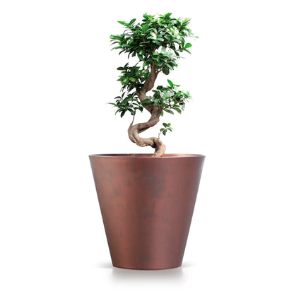 Maceta Tubus Corten 28,5l., Dimensiones (mm) 400x400x373, Color Cobre
