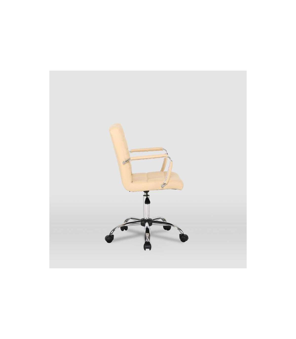 Silla De Oficina Isabella En Beige. Alto: 89-104, Ancho: 51, Fondo: 49._4